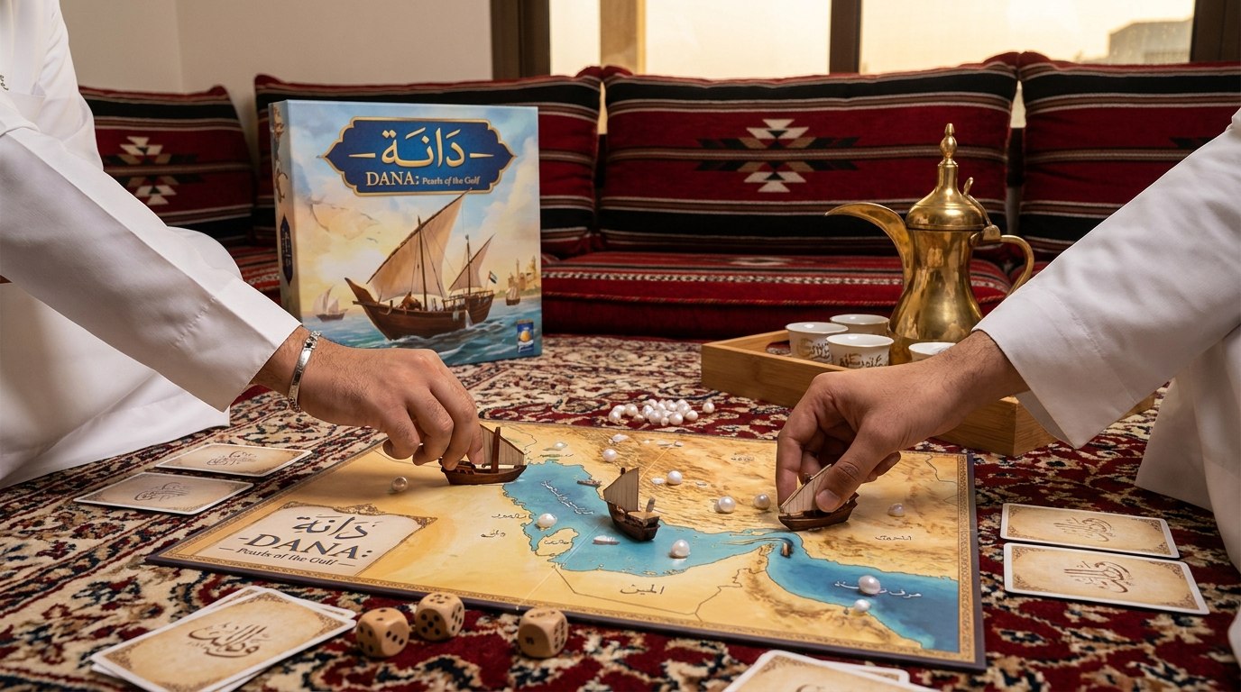 دانة على مجلس عربي مع القهوة